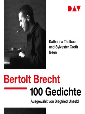 cover image of 100 Gedichte. Ausgewählt von Siegfried Unseld